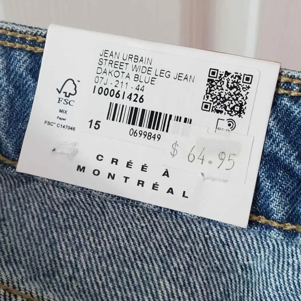 Ladies Garage Street Wide Leg Jeans- size 15/32- High Waisted - Picture 5 of 7